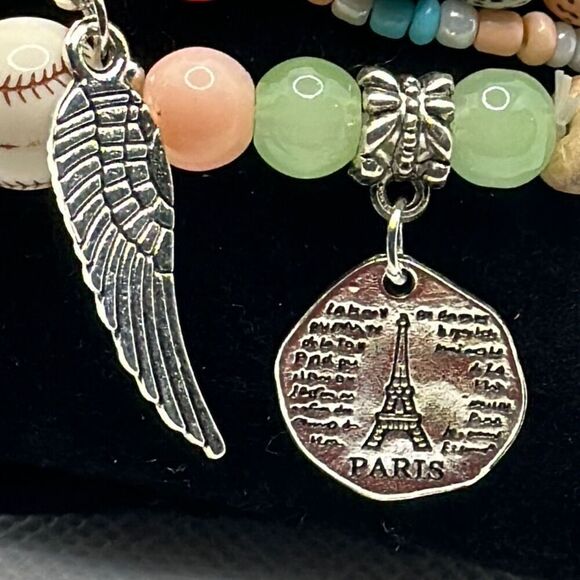 Brand New!! Beaded bracelet with charms bundle - Picture 3 of 4